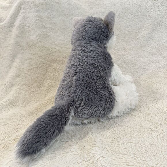 Aurora Destination Nation Grey Husky Wolf Dog Stuffed Animal 10” Plush Toy - Picture 3 of 7